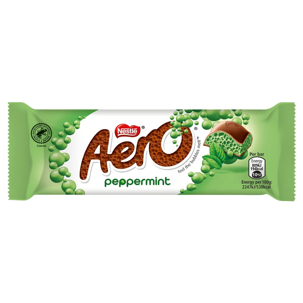Nestle Aero Peppermint Bar 24 Bars x 36 Grams (UK)