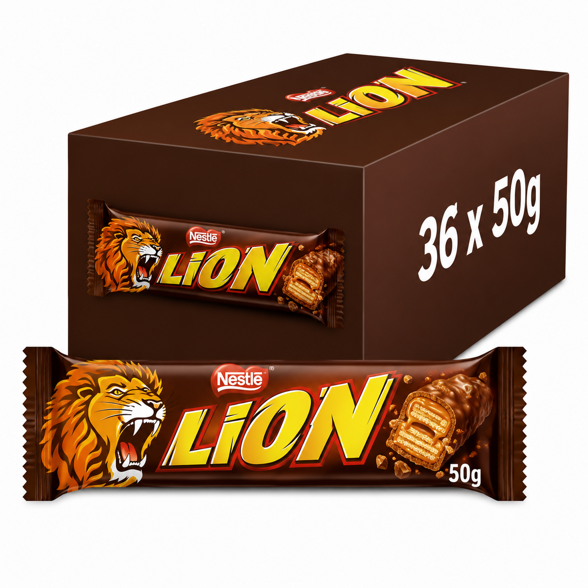Neslte Lion Bar 36 Bars x 50 Grams (UK)