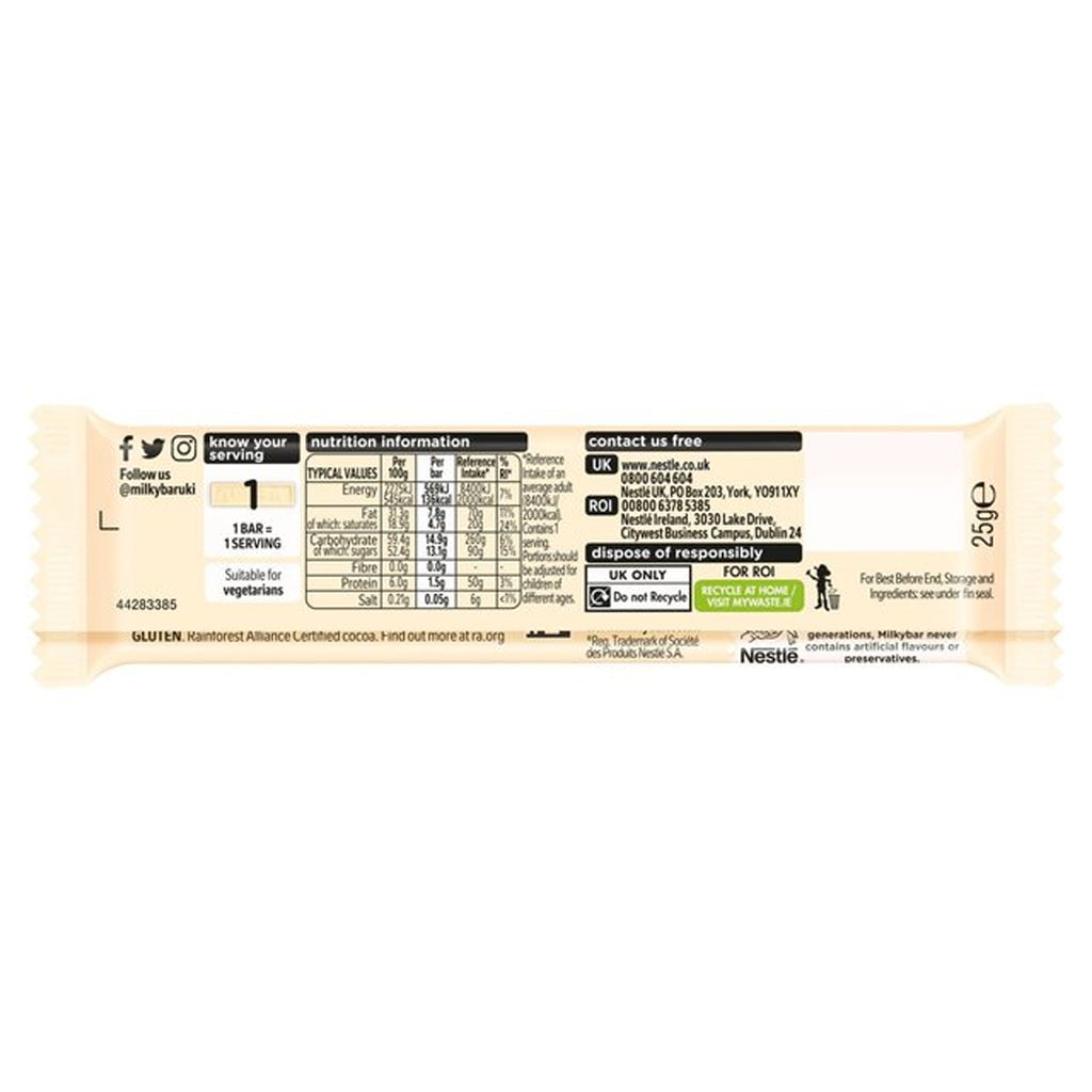 Nestle Milky Bar - Medium (40 x 25g)